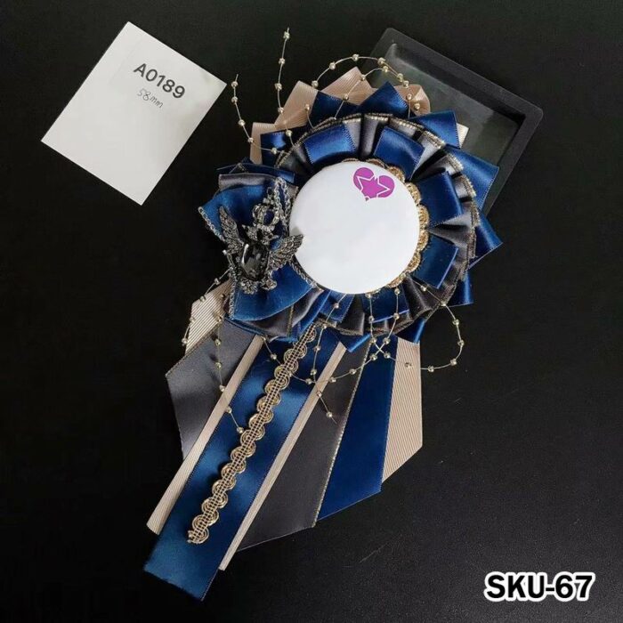 Handmade Ita Bag Rosette Ribbon Accessory Ornament 58mm 丨 Myitabag