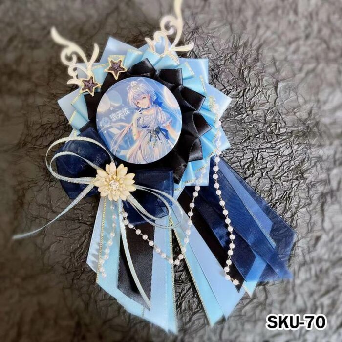 Handmade Ita Bag Rosette Ribbon Accessory Ornament 58mm 丨 Myitabag