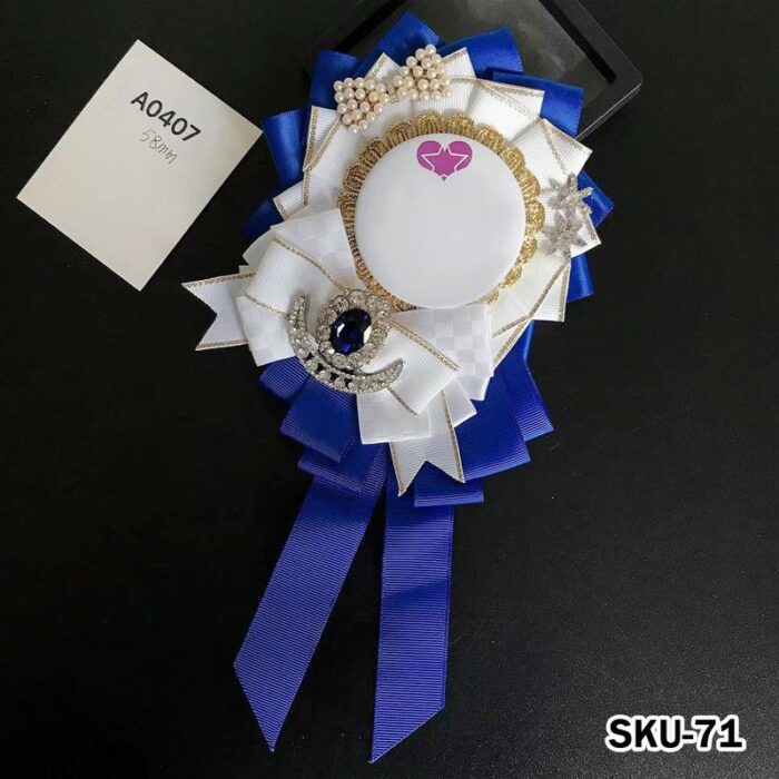 Handmade Ita Bag Rosette Ribbon Accessory Ornament 58mm 丨 Myitabag