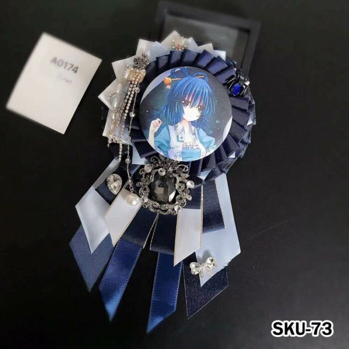 Handmade Ita Bag Rosette Ribbon Accessory Ornament 58mm 丨 Myitabag