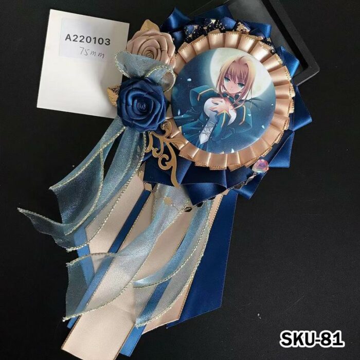 Handmade Ita Bag Rosette Ribbon Accessory Ornament 58mm 丨 Myitabag