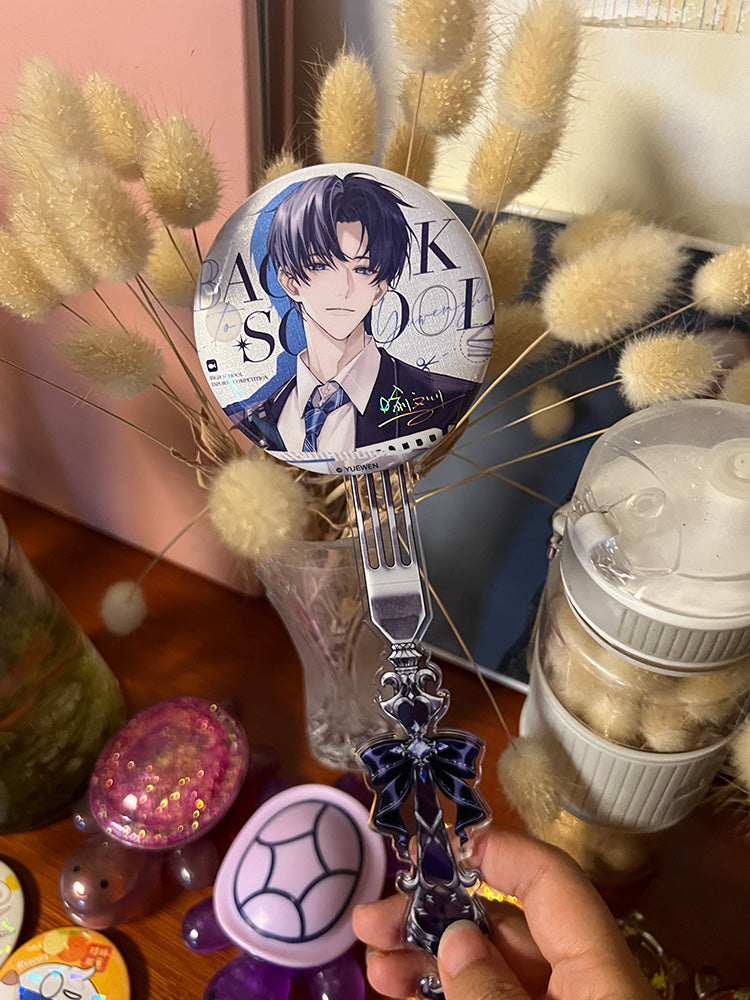 Gothic Fork-Style Acrylic Magnetic Badge Display Stick 丨 Myitabag