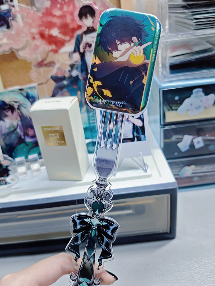 Gothic Fork-Style Acrylic Magnetic Badge Display Stick 丨 Myitabag