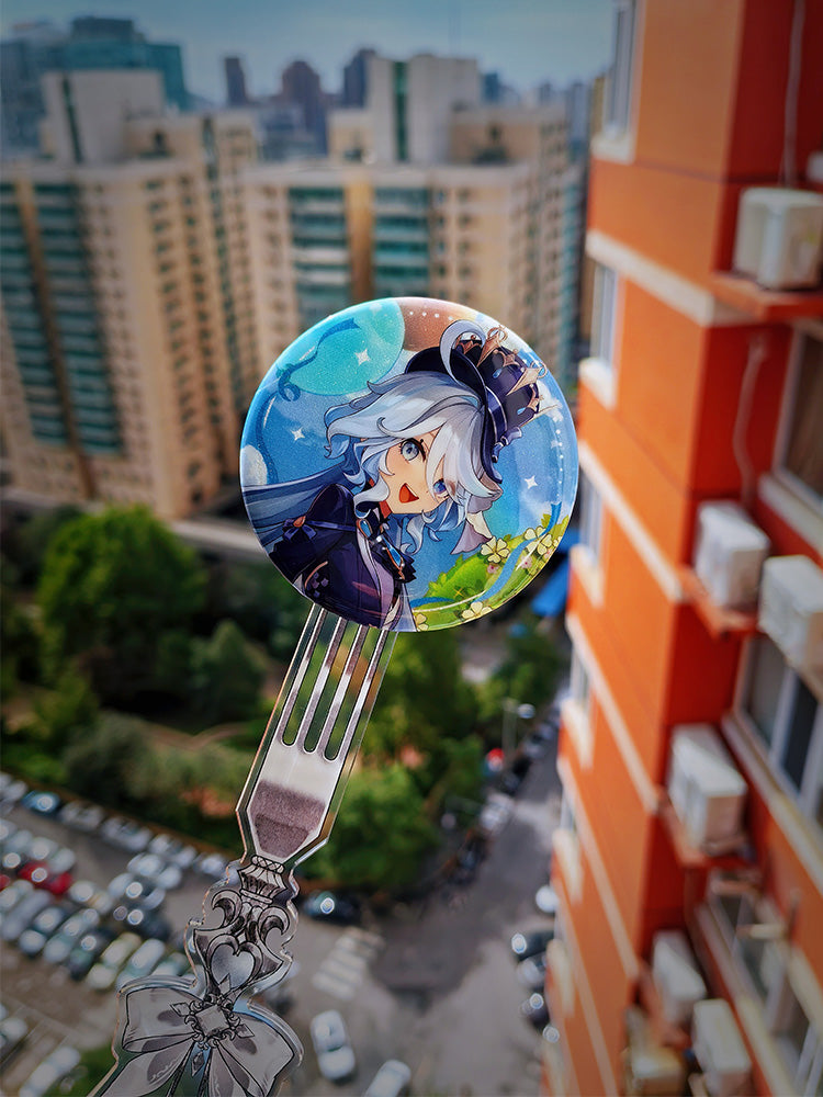 Gothic Fork-Style Acrylic Magnetic Badge Display Stick 丨 Myitabag
