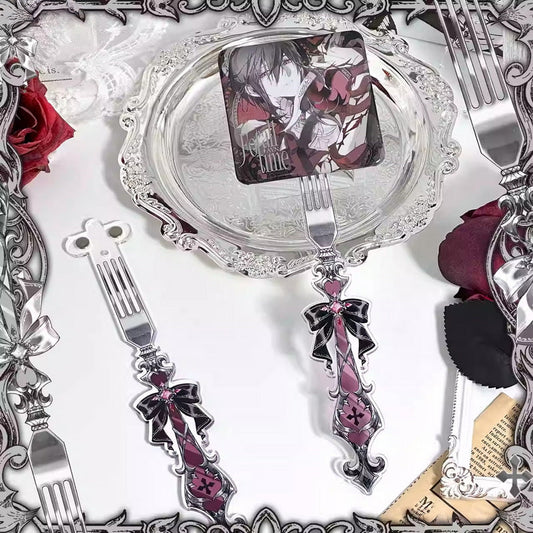 Gothic Fork-Style Acrylic Magnetic Badge Display Stick 丨 Myitabag