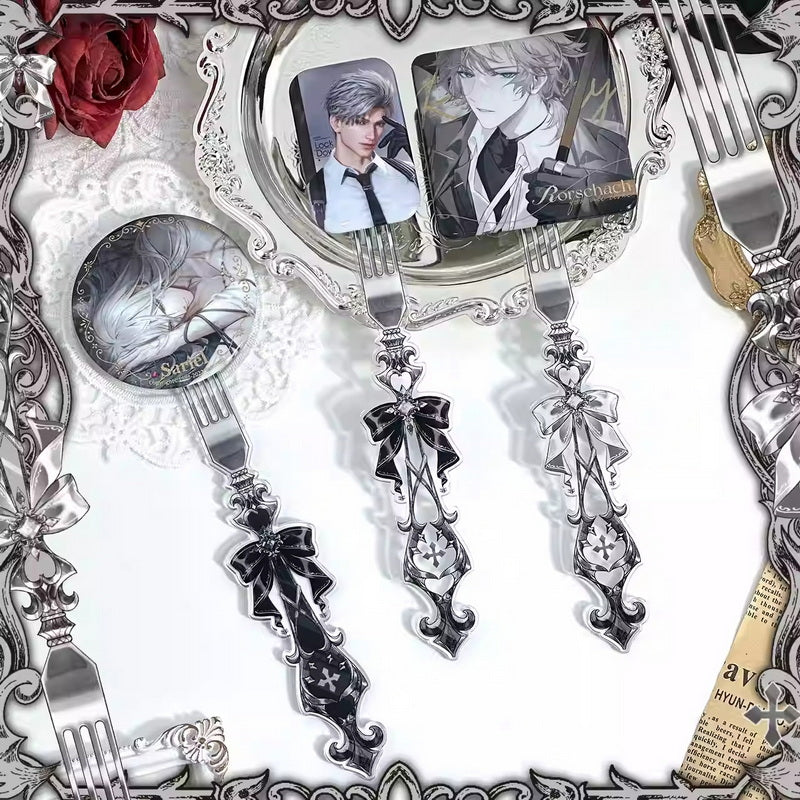 Gothic Fork-Style Acrylic Magnetic Badge Display Stick 丨 Myitabag