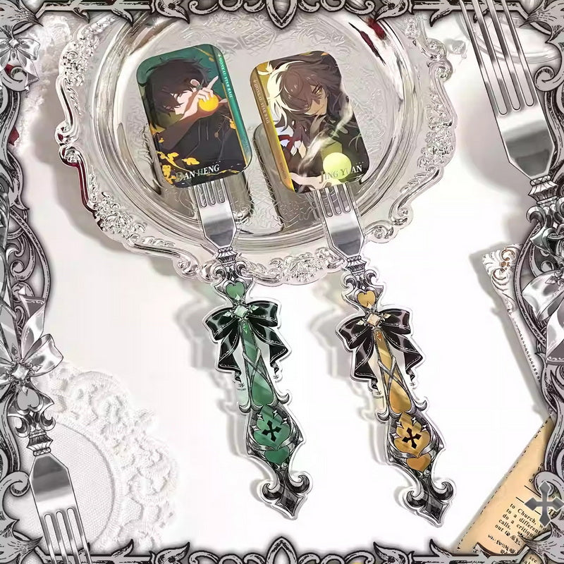 Gothic Fork-Style Acrylic Magnetic Badge Display Stick 丨 Myitabag
