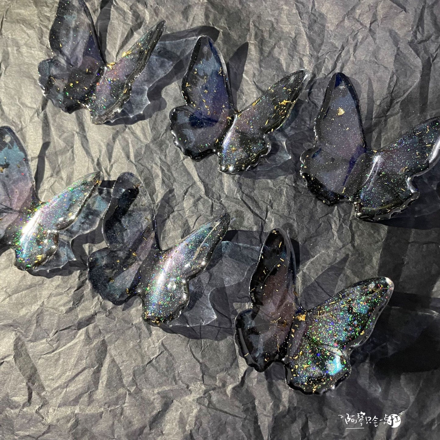 Glitter BlingBling Black Butterfly Shooting Props 丨 Myitabag
