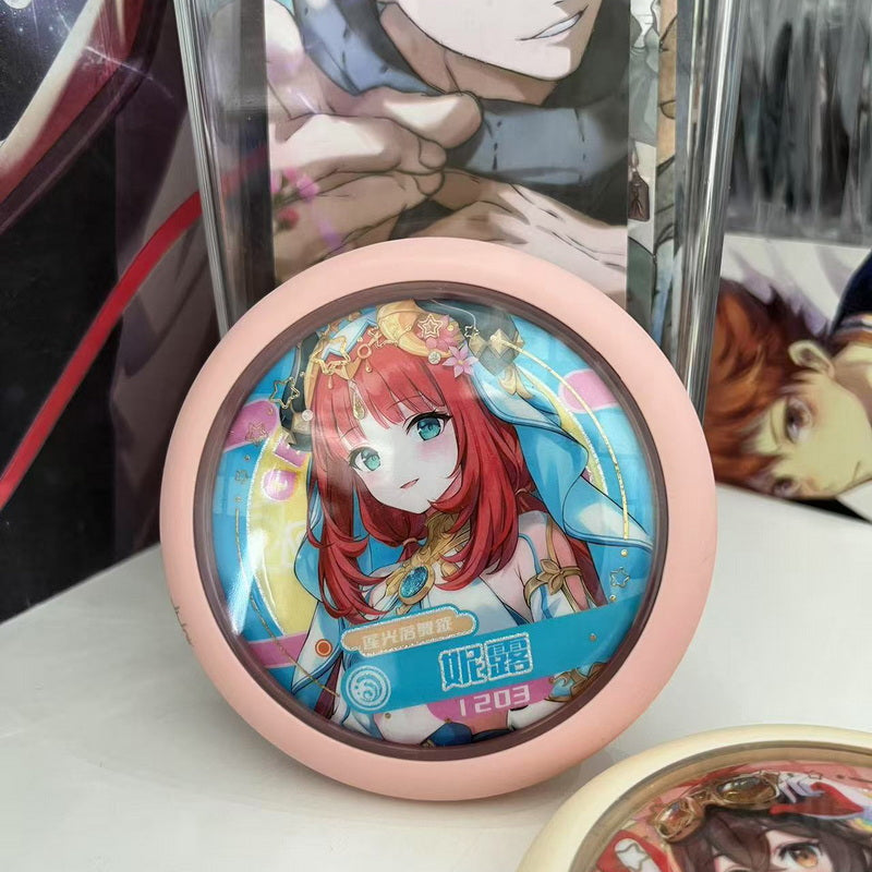 Round Badge Protector Case Ita Bag Keychain Charm 丨 Myitabag
