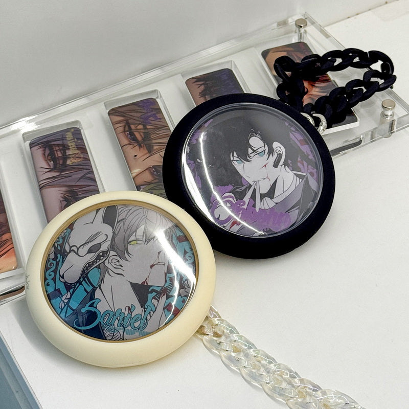 Round Badge Protector Case Ita Bag Keychain Charm 丨 Myitabag