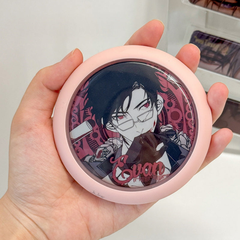 Round Badge Protector Case Ita Bag Keychain Charm 丨 Myitabag