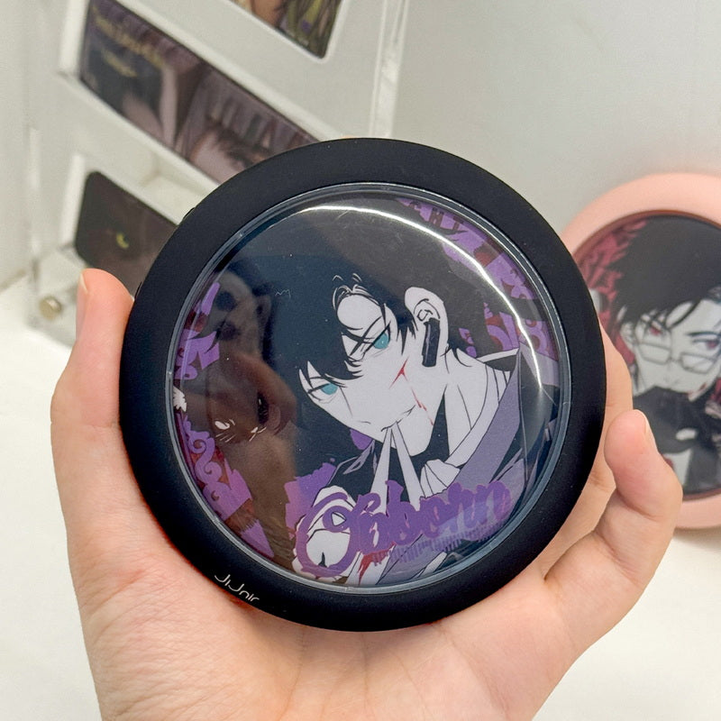 Round Badge Protector Case Ita Bag Keychain Charm product view | anime ita bag | Myitabag