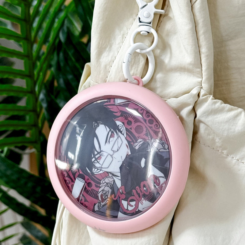Round Badge Protector Case Ita Bag Keychain Charm 丨 Myitabag
