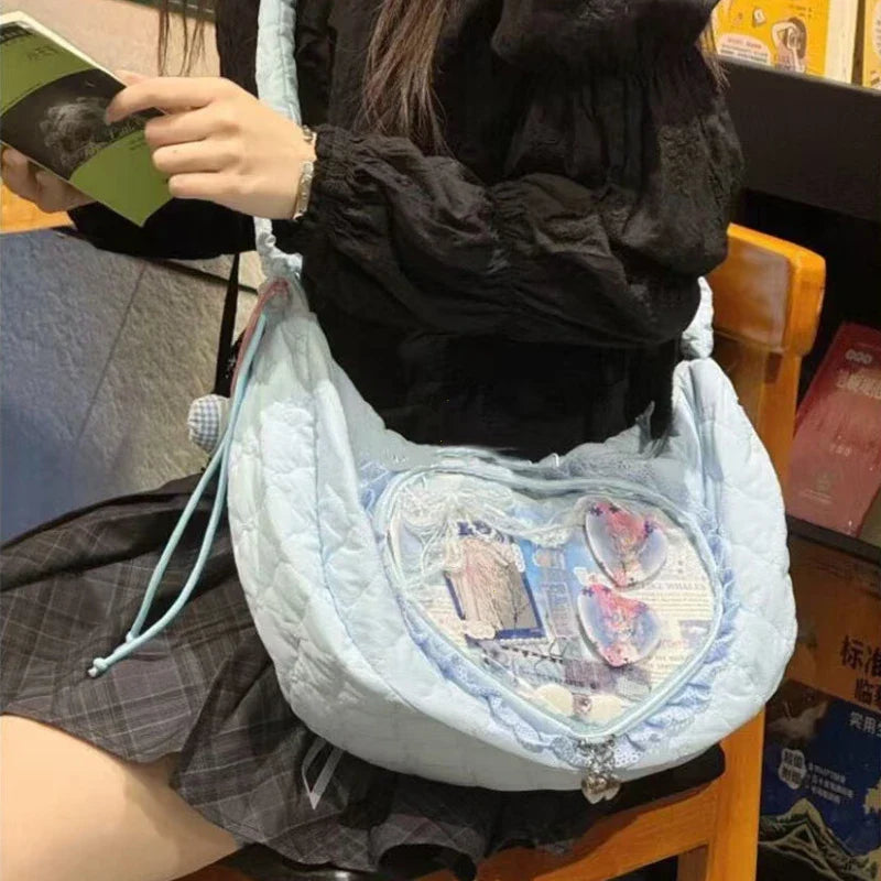 Lolita-Style Ita Bag with Heart Window 丨 Myitabag