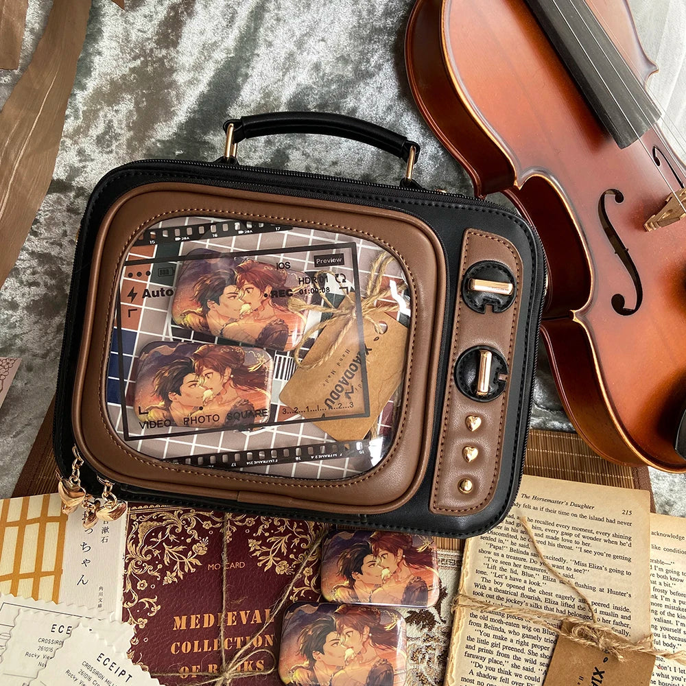 Novelty TV Shape Ita Bag | Retro Shoulder Crossbody | Myitabag