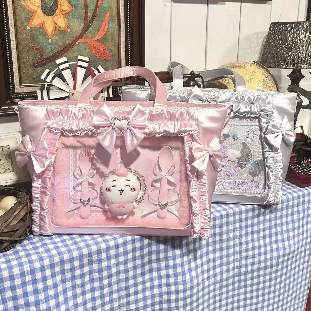 Pearl Lace Ita Tote Bag 丨 Myitabag