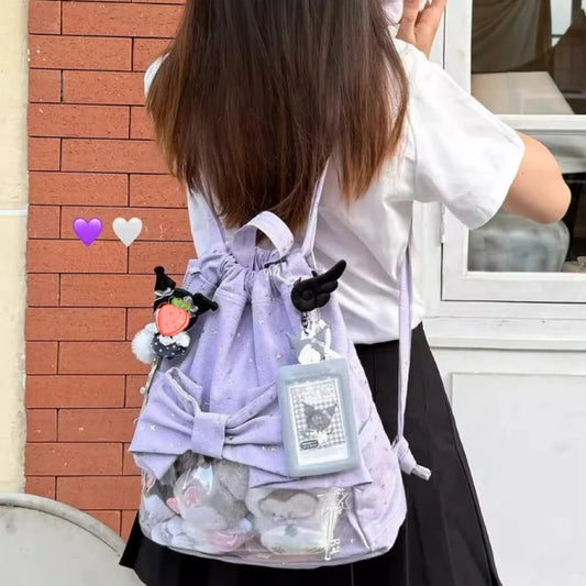 Ruffle Drawstring Ita Backpack 丨 Myitabag