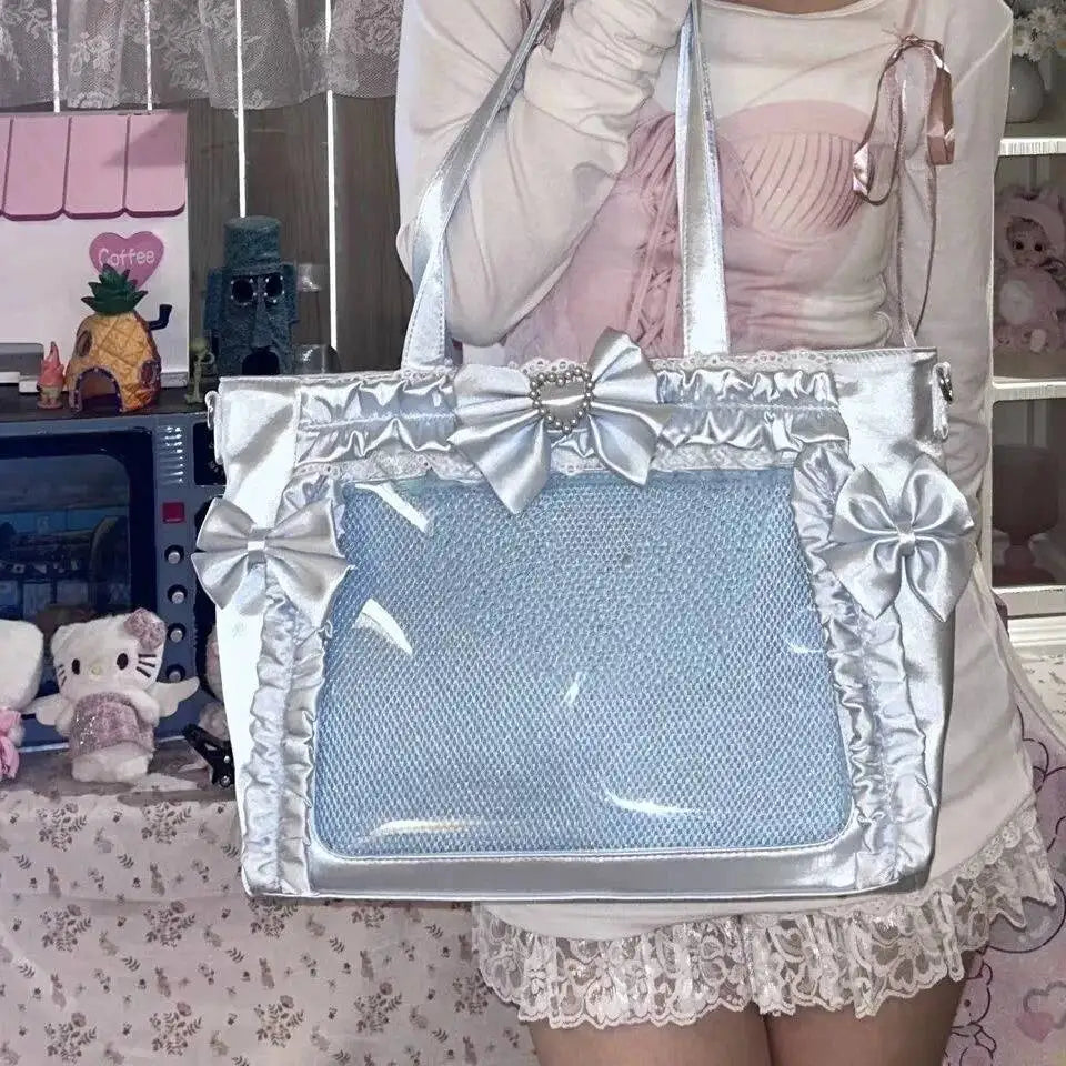 Pearl Lace Ita Tote Bag 丨 Myitabag
