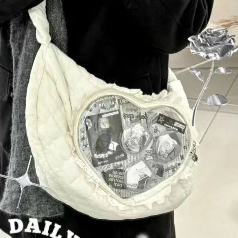 Lolita-Style Ita Bag with Heart Window 丨 Myitabag