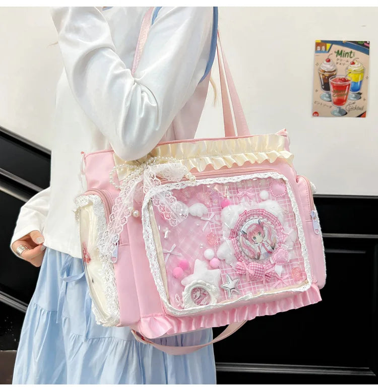 Sweetheart Ruffle Ita Crossbody 丨 Myitabag