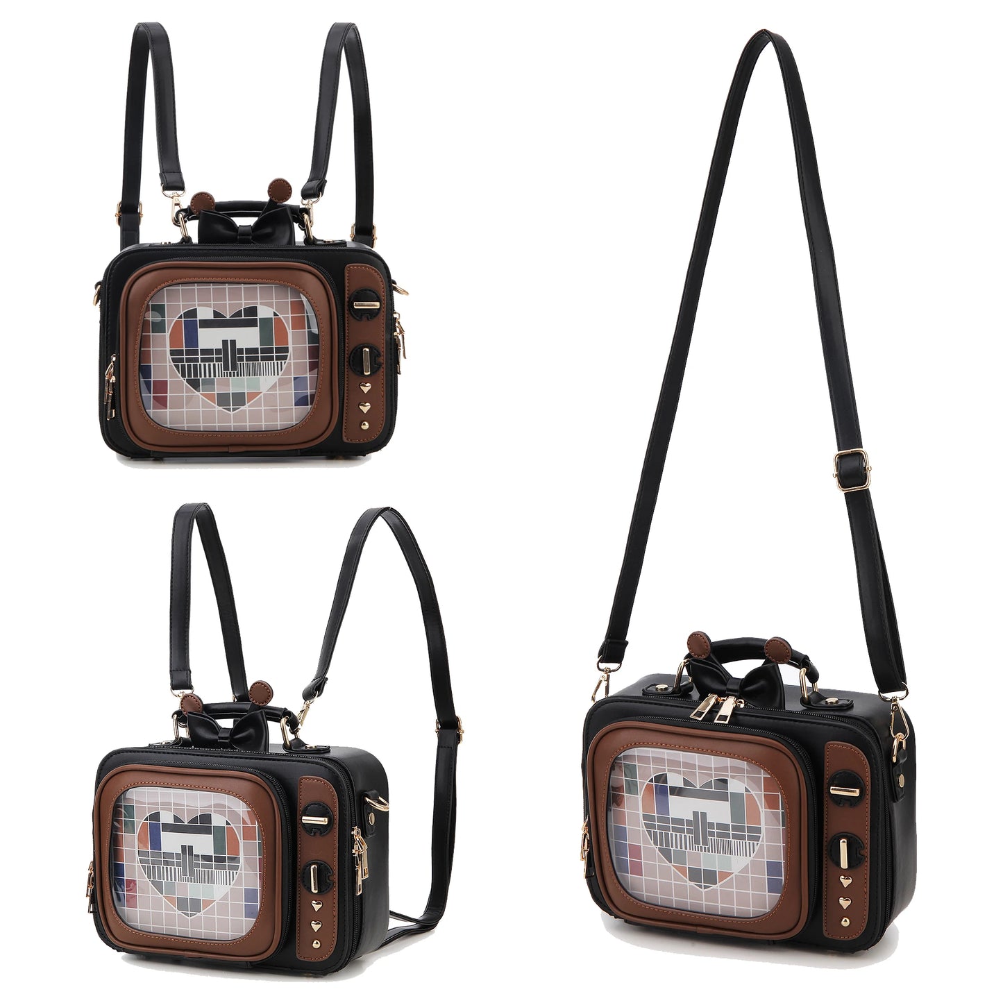 Novelty TV Shape Ita Bag | Retro Shoulder Crossbody | Myitabag