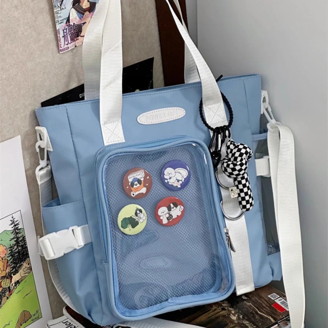 Showcase Nylon Shoulder Itabag 丨 Myitabag