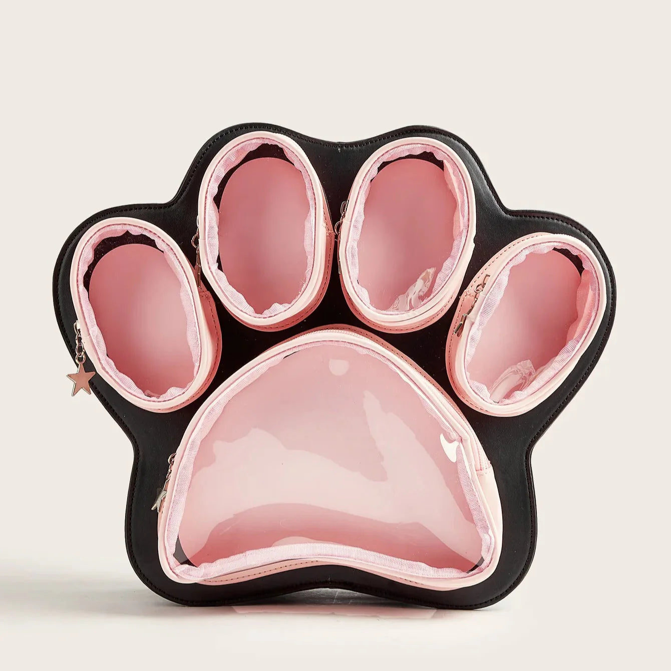 Multi-Pocket Kawaii Paw Crossbody Bag 丨 Myitabag