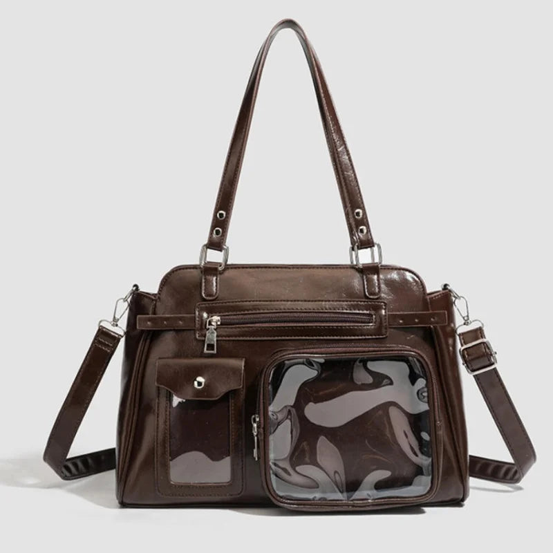Anime Character Ita Bag | Transparent Pin Display Crossbody | Myitabag