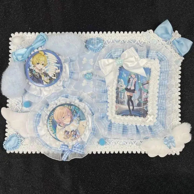 Lace Backplate Badge Organizer | Handmade Ita Bag Insert Board | Myitabag