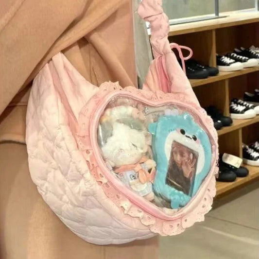 Lolita-Style Ita Bag with Heart Window 丨 Myitabag