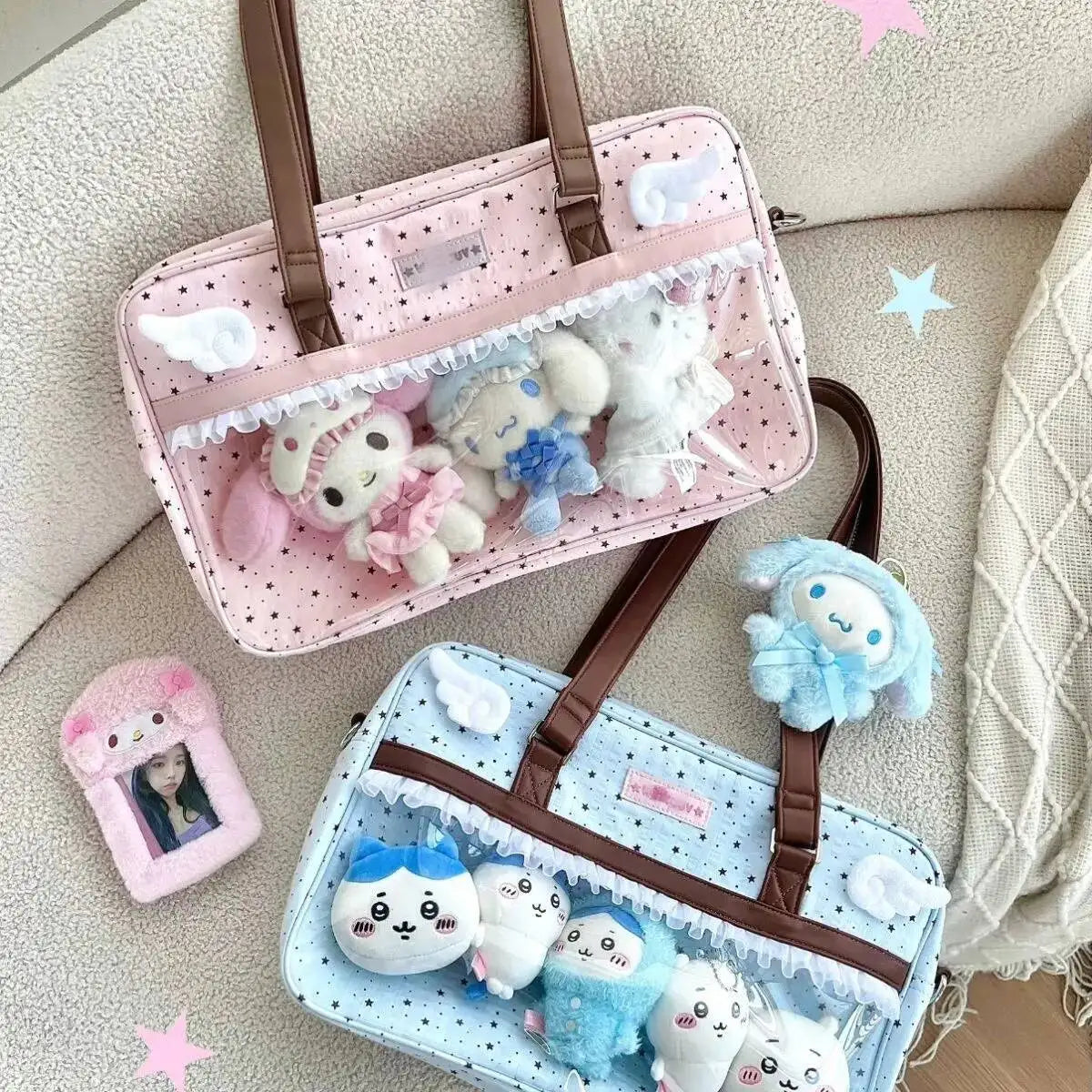 Wide Pastel Lace Ita Tote 丨 Myitabag