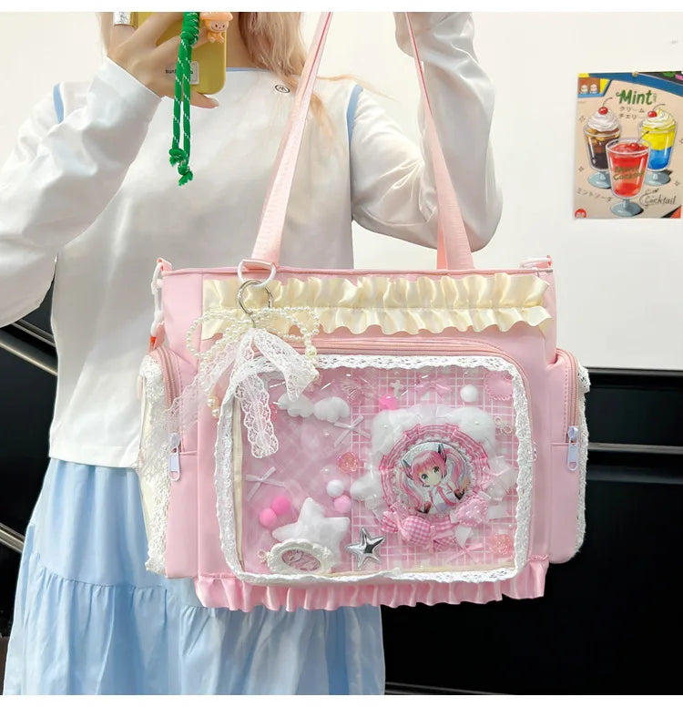 Sweetheart Ruffle Ita Crossbody 丨 Myitabag