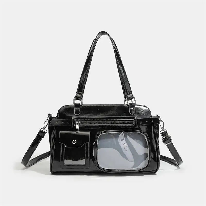 Anime Character Ita Bag | Transparent Pin Display Crossbody | Myitabag