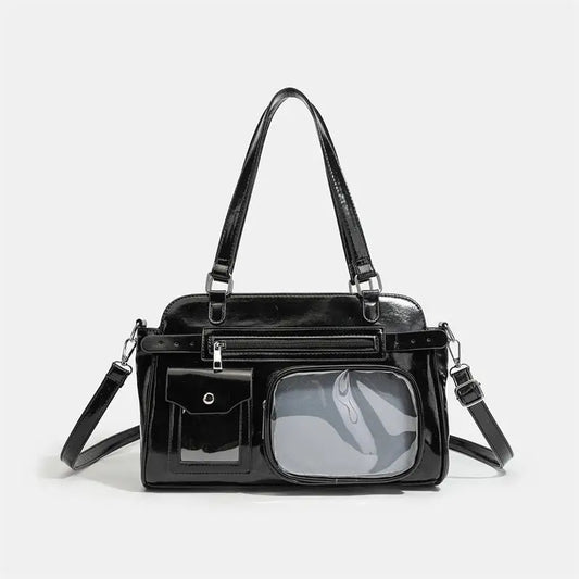 Anime Character Ita Bag | Transparent Pin Display Crossbody | Myitabag