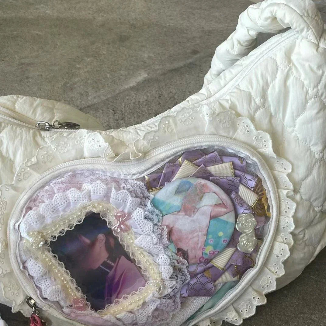 Lolita-Style Ita Bag with Heart Window 丨 Myitabag