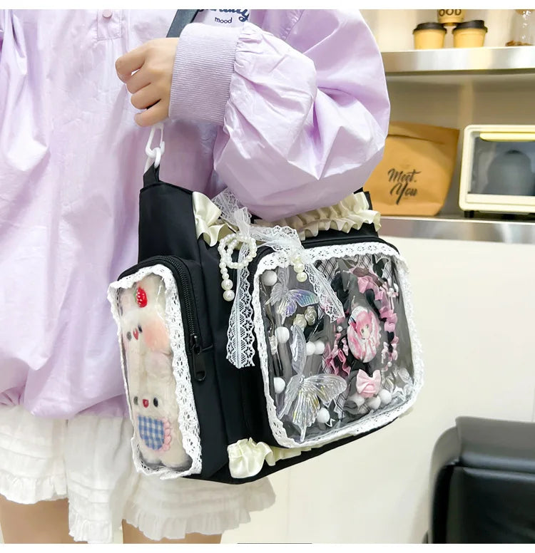 Sweetheart Ruffle Ita Crossbody 丨 Myitabag