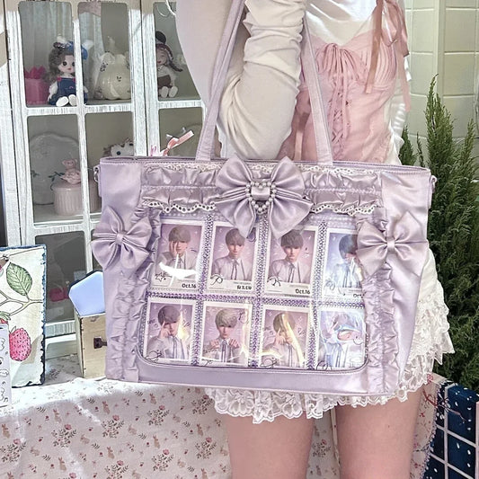 Pearl Lace Ita Tote Bag 丨 Myitabag