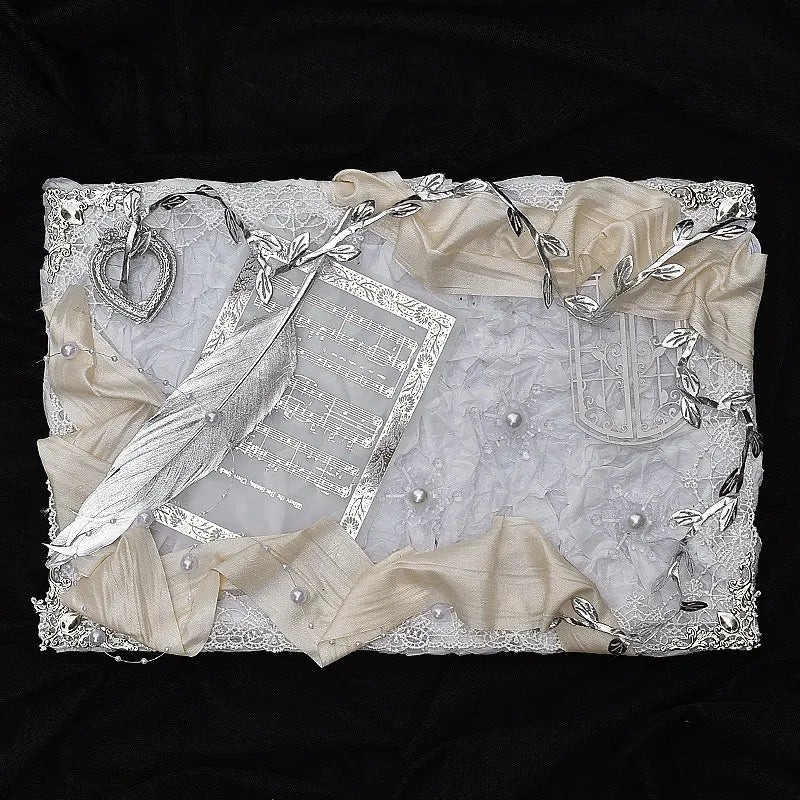 Vintage Lolita Ita Bag Base | Feather Music Note Badge Display | Myitabag
