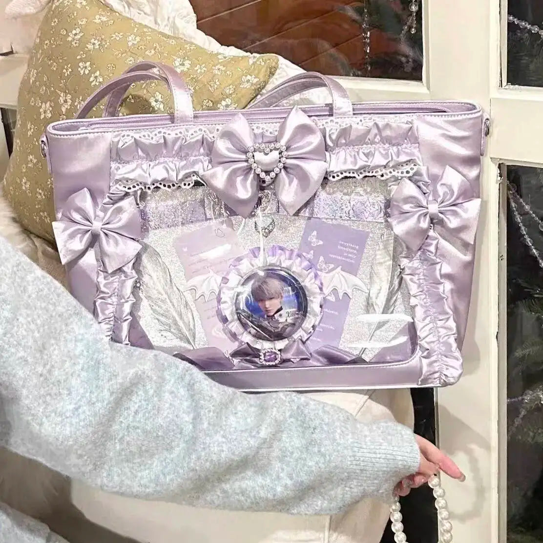 Pearl Lace Ita Tote Bag 丨 Myitabag
