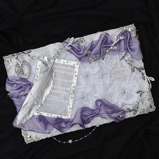 Vintage Lolita Ita Bag Base | Feather Music Note Badge Display | Myitabag