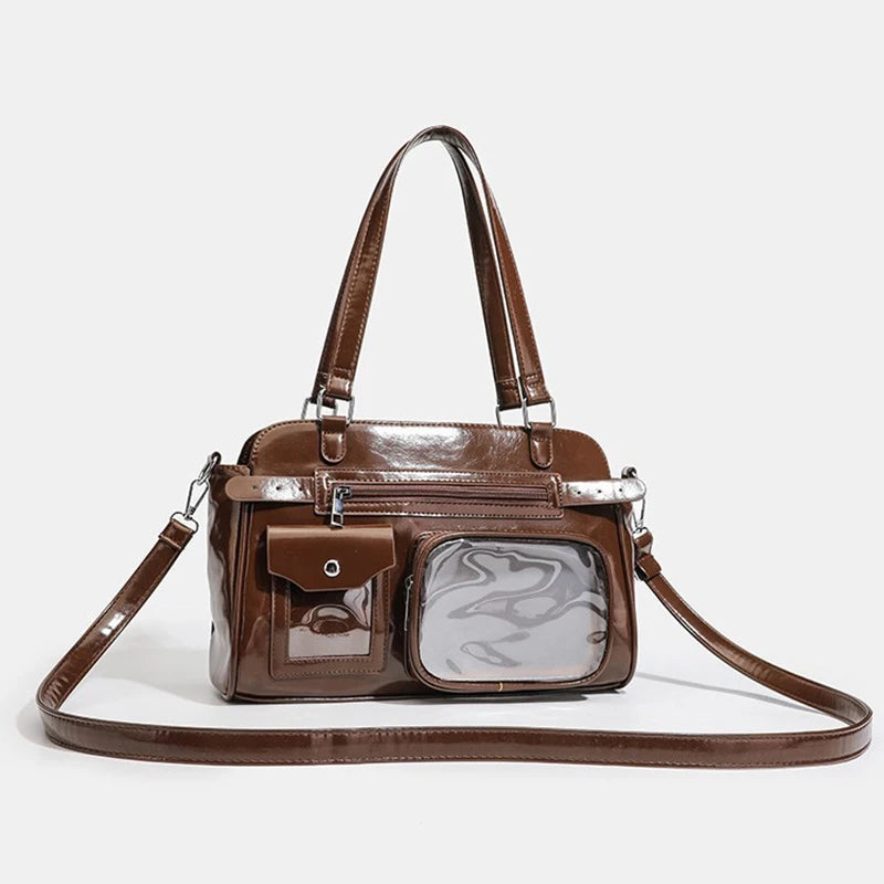 Anime Character Ita Bag | Transparent Pin Display Crossbody | Myitabag