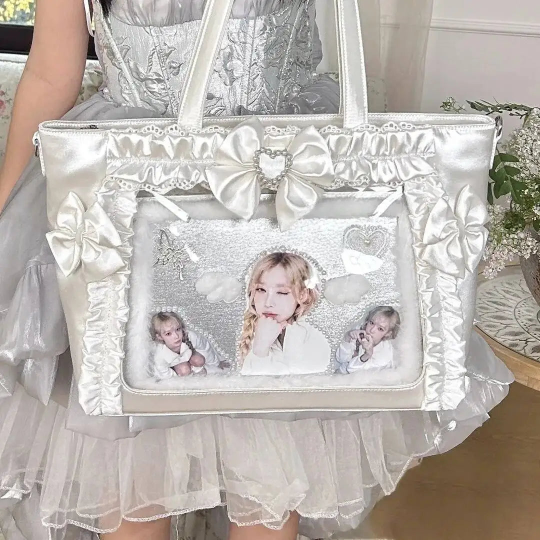 Pearl Lace Ita Tote Bag 丨 Myitabag
