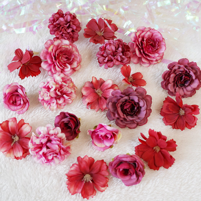 Rose Silk Flower Combination Ita Bag Accessories 丨 Myitabag