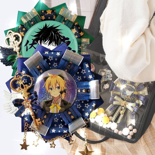 Anime Rose Ribbon Decoration for Ita Bags 丨 Myitabag