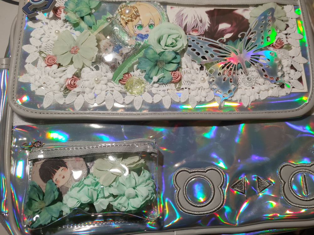 Rose Silk Flower Combination Ita Bag Accessories 丨 Myitabag
