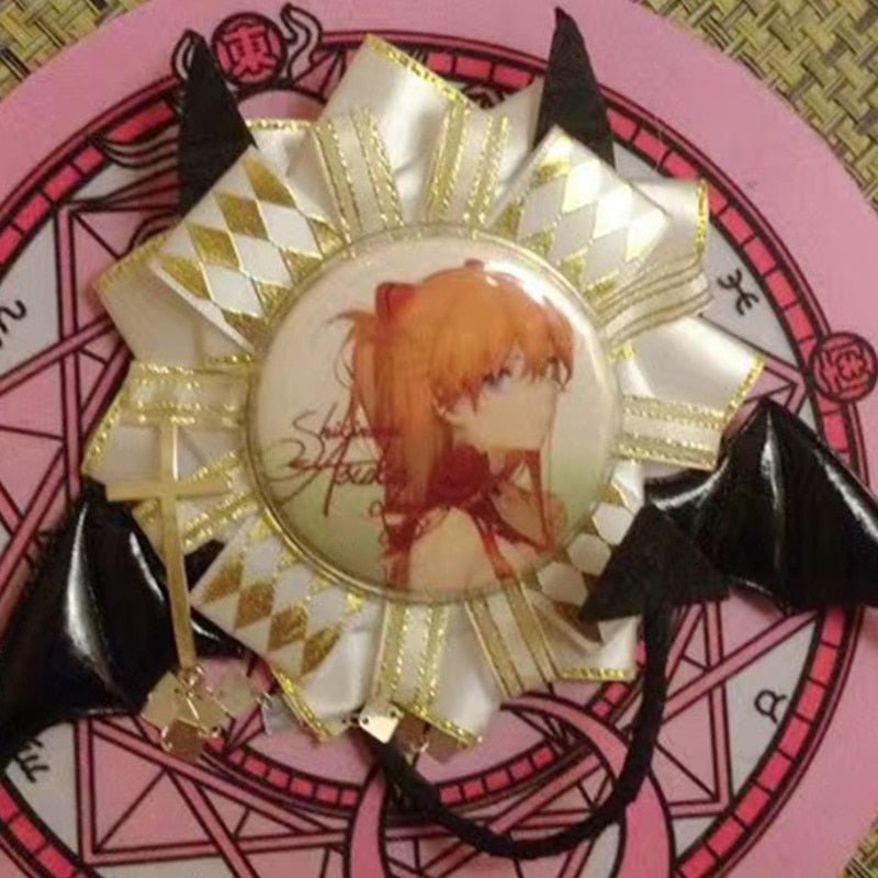 Devil Style Anime Badge Rosette Ribbon 丨 Myitabag
