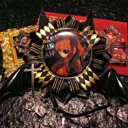 Devil Style Anime Badge Rosette Ribbon 丨 Myitabag
