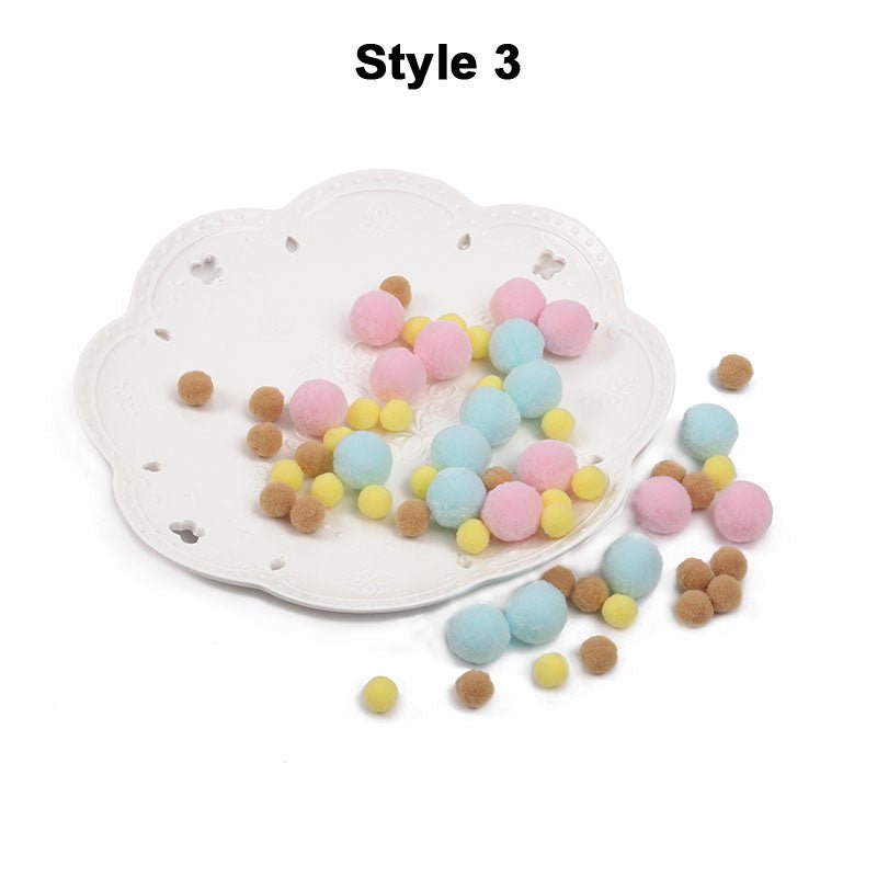 DIY Multicolor Pompom Hairball - Ita bag Decorations 丨 Myitabag