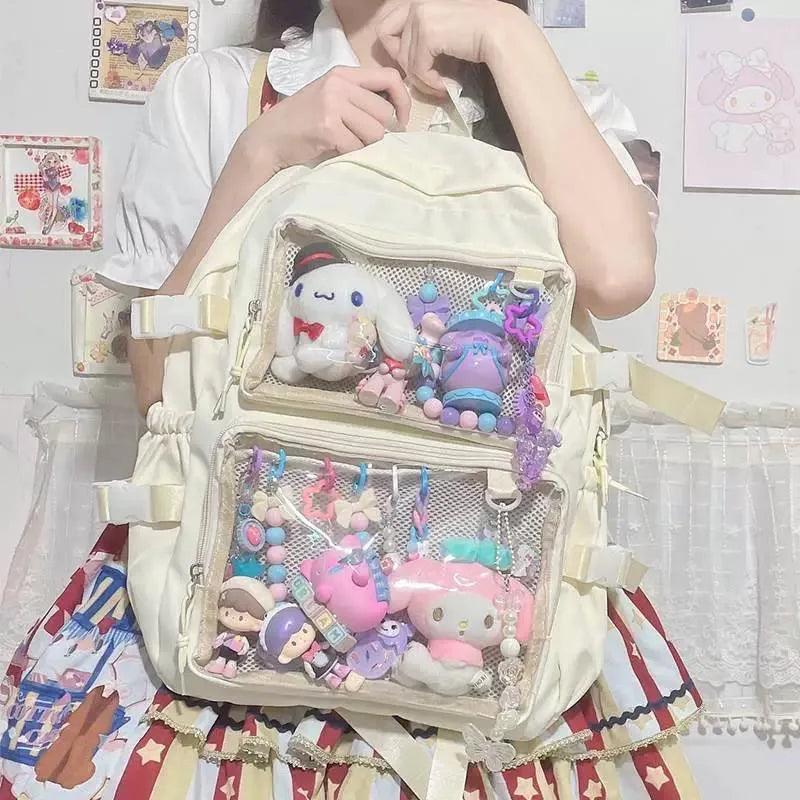 Japanese Ita Bag Backpack with 2 Windows product view | anime ita bag | Myitabag