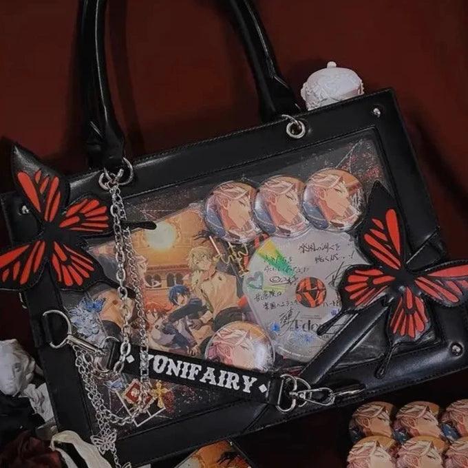 Lolita Shoulder Ita Bag with Butterflies 丨 Myitabag